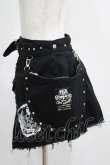 画像2: SEX POT ReVeNGe / フラップ付ラップスカート  黒 H-25-04-12-048-SP-SK-KB-ZH (2)