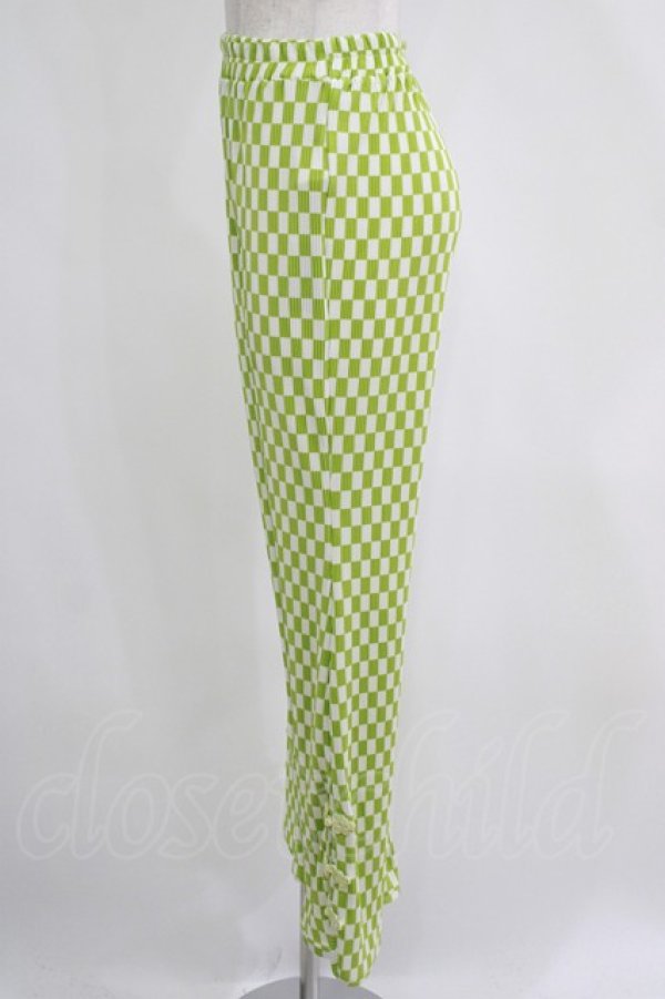 画像2: Candy Stripper / EASY FLARE CHINA PANTS  ライトグリーン H-25-04-12-050-PU-PA-KB-ZH (2)