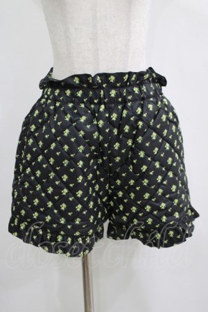 画像: Candy Stripper / TINY ROSE QUILTING SHORTS 2 ブラック H-25-04-12-051-PU-PA-KB-ZH