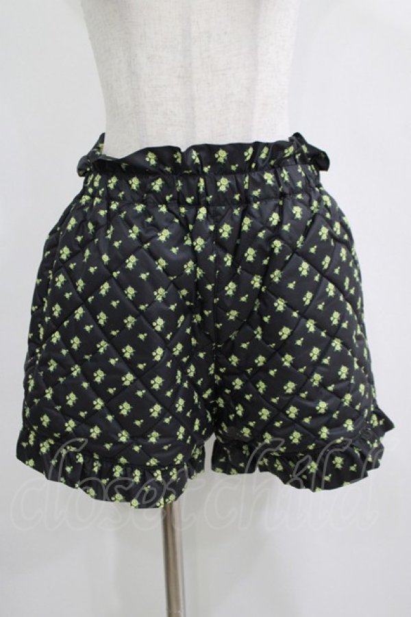 画像1: Candy Stripper / TINY ROSE QUILTING SHORTS 2 ブラック H-25-04-12-051-PU-PA-KB-ZH (1)