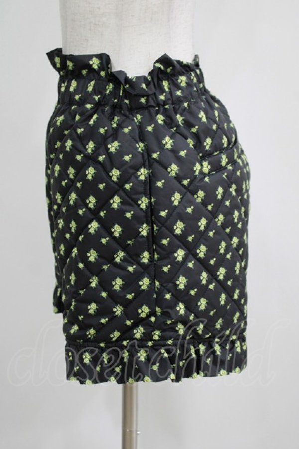 画像2: Candy Stripper / TINY ROSE QUILTING SHORTS 2 ブラック H-25-04-12-051-PU-PA-KB-ZH (2)