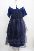 画像3: Candy Stripper / SHEER SHIRRING DRESS 2 ネイビー H-25-04-12-005-PU-OP-KB-ZH (3)
