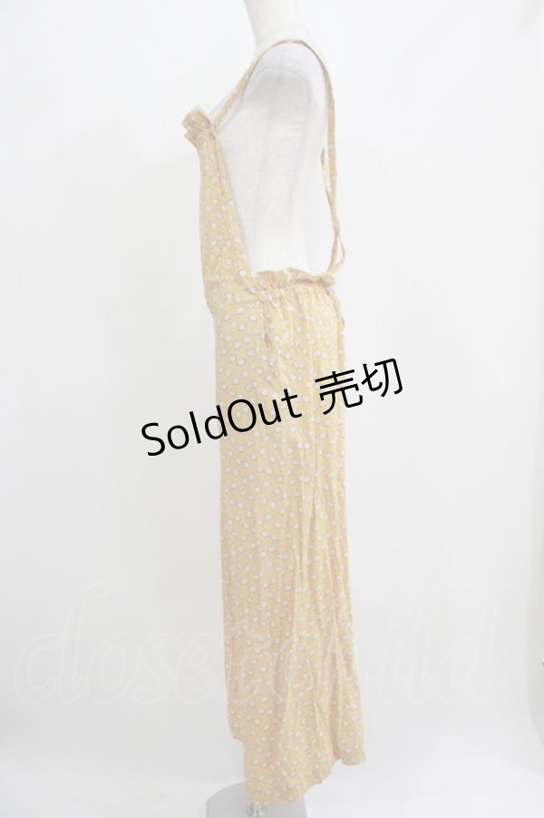画像2: Jane Marple Dans Le Salon / Lily of the valleyサロペットパンツ  イエロー H-25-04-12-055-JM-PA-KB-ZH (2)