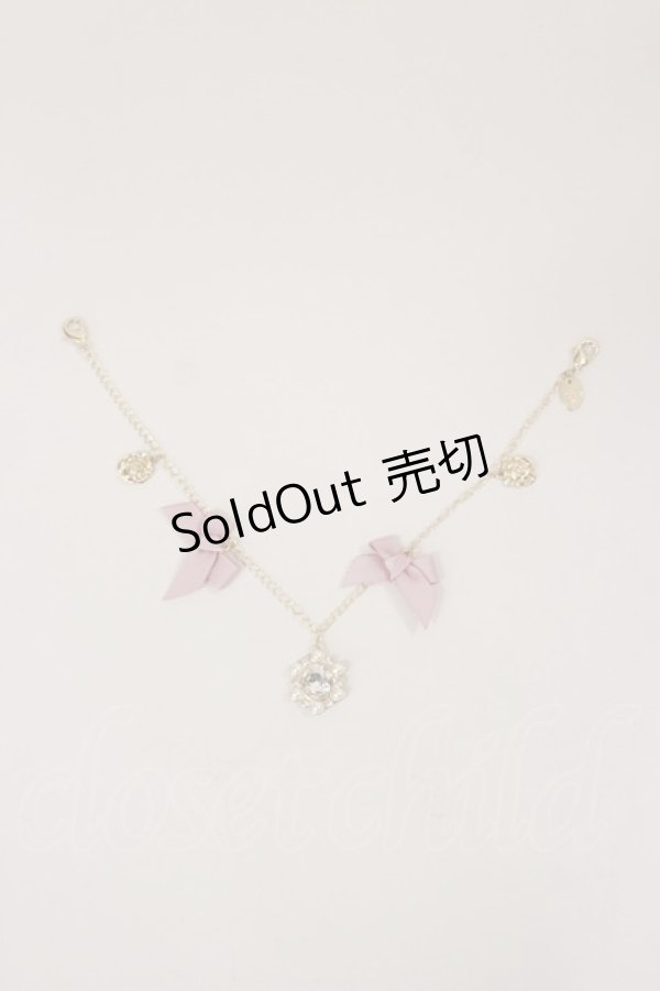 画像1: m petit by misako / NINA'Sコラボ AM*NIPLビジューBG  ピンク H-25-04-12-1004-LO-ZA-NS-ZH (1)