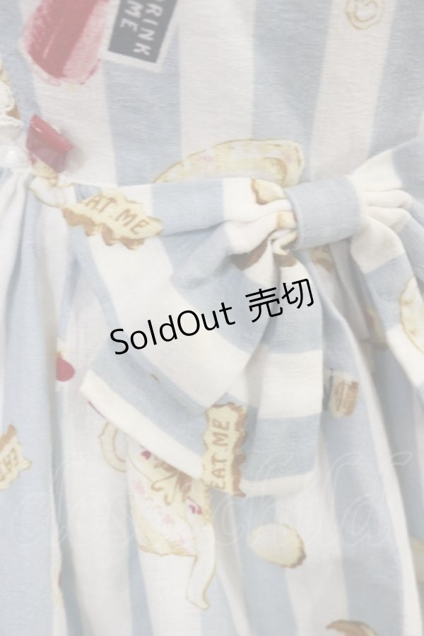 画像3: metamorphose / おかしなくにのTea Partyフロントあきジャンパースカート Free サックス H-25-04-12-1047-ME-OP-NS-ZH (3)