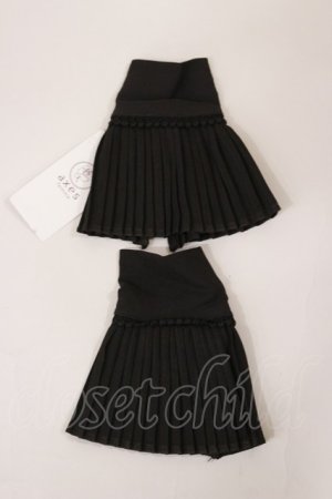 画像: axes femme / プリーツカフス  ブラック H-25-04-12-1008-AX-ZA-NS-ZH