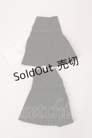 画像: axes femme / プリーツカフス  ブラック H-25-04-12-1008-AX-ZA-NS-ZH