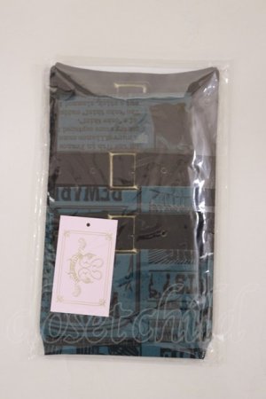 画像: metamorphose / いたずら黒猫Wanted! プリントオーバーニー  ブルーグリーン(Blue Green) H-25-04-12-1009-ME-ZA-NS-ZH