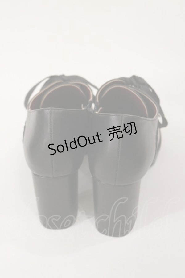 画像3: axes femme POETIQUE / スクエアトゥシューズ L ブラック H-25-04-12-1013-AX-SH-NS-ZH (3)