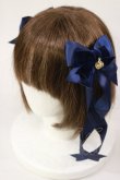 画像2: Amavel / 仔猫とティーカップコレクションリボンバレッタセット  ネイビー H-25-04-12-1022-CA-AC-NS-ZH (2)