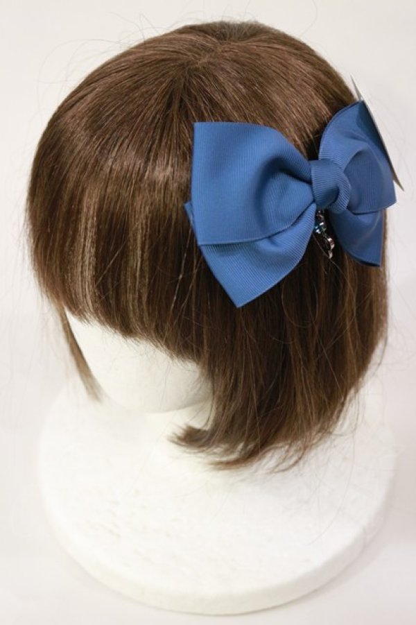 画像2: axes femme POETIQUE / カルテットリボンクリップ  ブルー H-25-04-12-1023-AX-AC-NS-ZH (2)