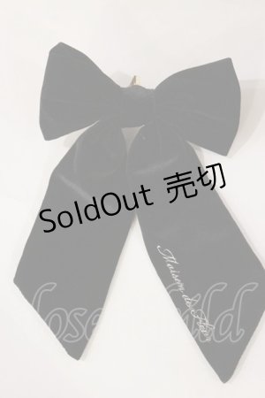 画像: Maison de FLEUR / ベロアリボンヘアカフ  ブラック H-25-04-12-1032-LO-AC-NS-ZH
