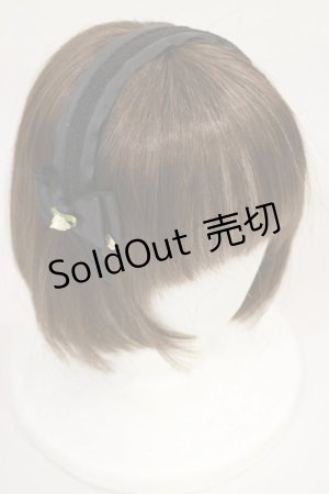 画像: m petit by misako / NINA'sコラボ AM*NIフラワーカチューシャ  ブラック H-25-04-12-1033-LO-AC-NS-ZH