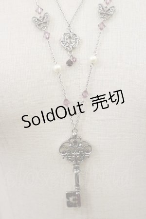 画像: axes femme / 鍵モチーフ3wayネックレス  シルバー H-25-04-12-1038-AX-AC-NS-ZH
