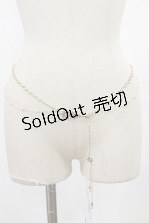 画像: axes femme / 雪の結晶パールチェーンベルト  ゴールド H-25-04-12-1039-AX-ZA-NS-ZH