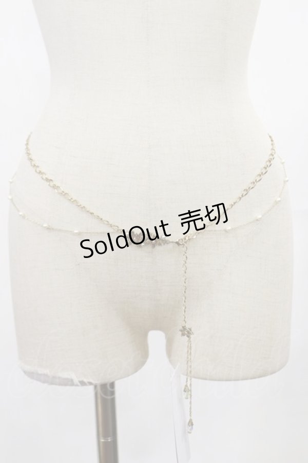 画像1: axes femme / 雪の結晶パールチェーンベルト  ゴールド H-25-04-12-1039-AX-ZA-NS-ZH (1)