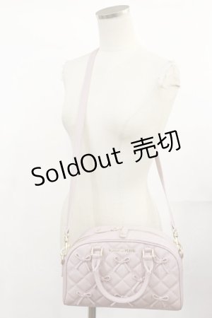 画像: Maison de FLEUR / 希望のリボンボストンバッグ  ピンク H-25-04-12-1041-LO-BG-NS-ZH