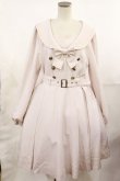 画像1: metamorphose / 【プラスサイズ】長袖セーラーリボンワンピース プラスサイズ オールドローズ(Light Rose) H-25-04-12-1044-ME-OP-NS-ZH (1)