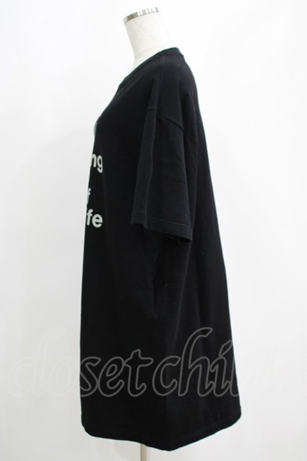 画像2: Jane Marple Dans Le Salon / Message logo jersey dress  ブラック H-25-04-12-059-JM-OP-KB-ZH (2)