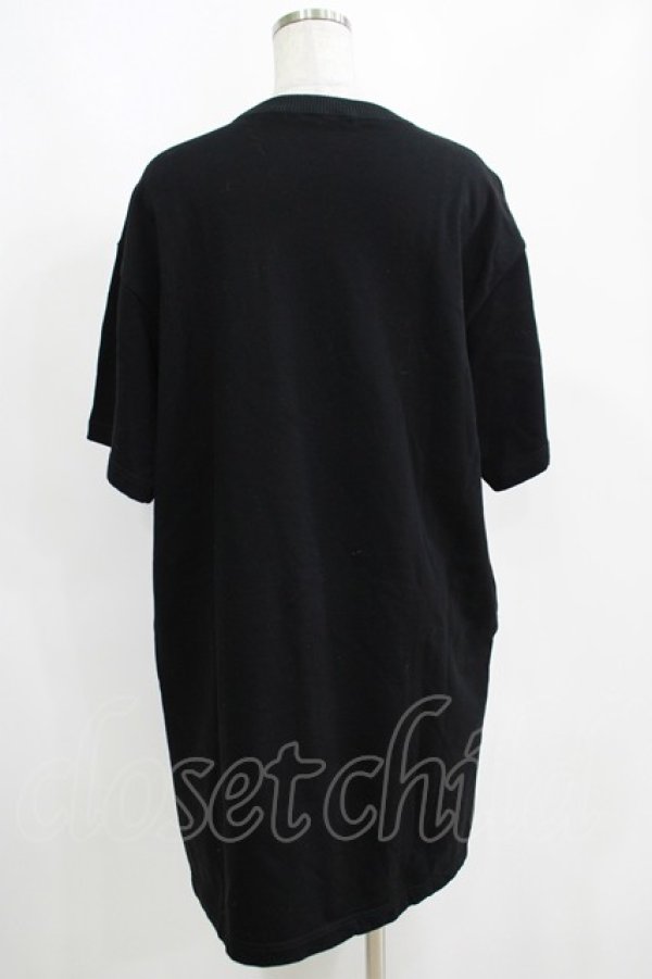 画像3: Jane Marple Dans Le Salon / Message logo jersey dress  ブラック H-25-04-12-059-JM-OP-KB-ZH (3)