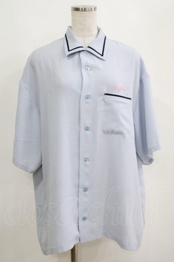 画像1: MILKBOY / MB OPEN SHIRTS  サックス H-25-04-12-064-MB-BL-KB-ZH (1)