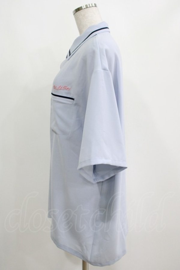 画像2: MILKBOY / MB OPEN SHIRTS  サックス H-25-04-12-064-MB-BL-KB-ZH (2)