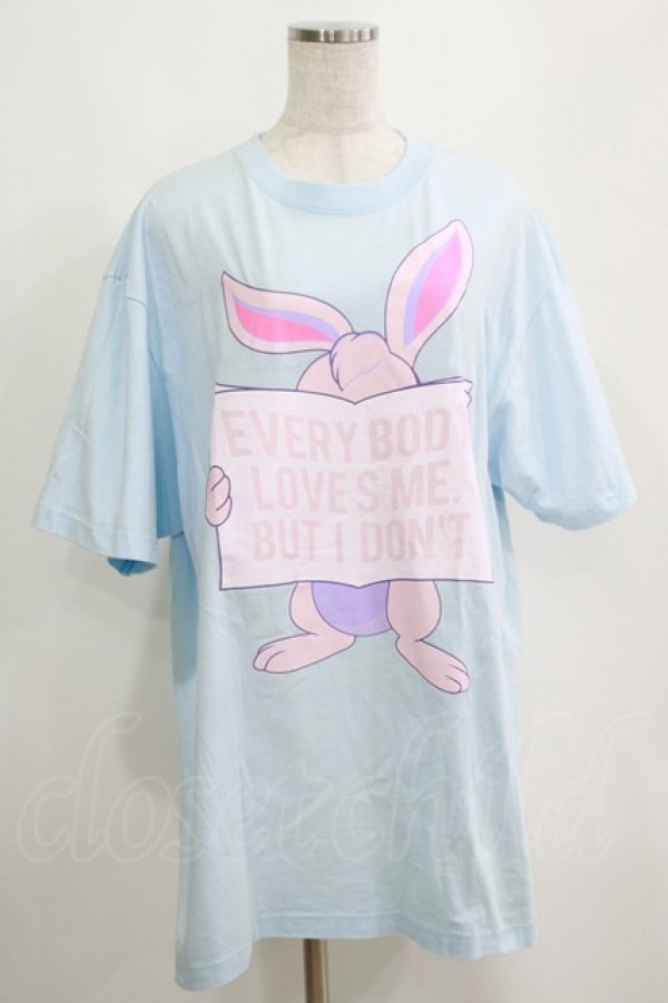 画像1: MILKBOY / HATE BUNNY　TEE L ブルー H-25-04-12-066-MB-TS-KB-ZH (1)