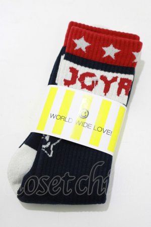 画像: WORLD WIDE LOVE！(Rydia) / JAOYRIDERソックス  ネイビー H-25-04-12-073-PU-ZA-KB-ZH