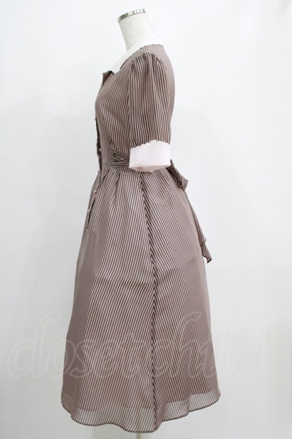 画像2: MILK / Candy girl dress  ピンクショコラストライプ H-25-04-12-007-ML-OP-KB-ZT245 (2)