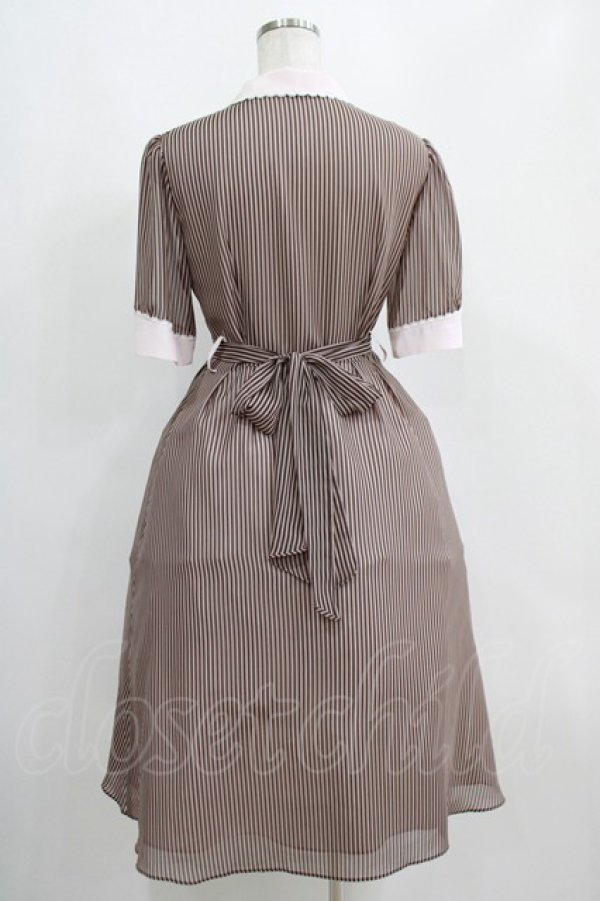 画像3: MILK / Candy girl dress  ピンクショコラストライプ H-25-04-12-007-ML-OP-KB-ZT245 (3)