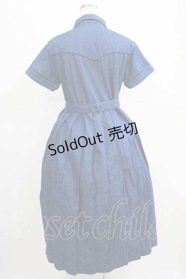 画像3: Candy Stripper / Bloomy Cat One-piece S ブルー H-25-04-12-012-PU-OP-KB-ZH (3)
