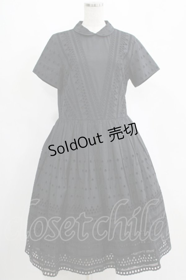 画像1: Jane Marple / ティアドロップレースbabyドレス  黒 H-25-04-12-014-JM-OP-KB-ZH (1)