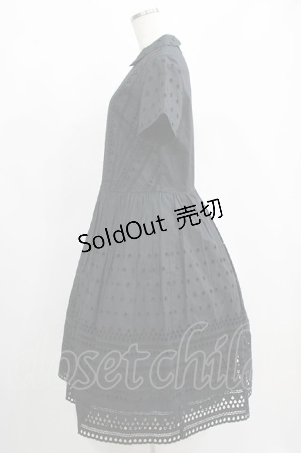 画像2: Jane Marple / ティアドロップレースbabyドレス  黒 H-25-04-12-014-JM-OP-KB-ZH (2)