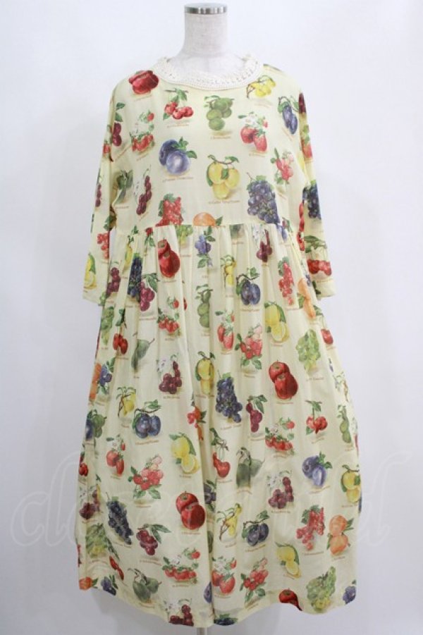 画像1: Jane Marple / Fruits dictionaryのドレス  アイボリー H-25-04-12-018-JM-OP-KB-ZH (1)