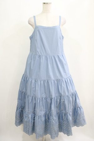画像: Jane Marple Dans Le Salon / Typewriter lace tiered dress  ブルー H-25-04-12-003-JM-OP-KB-ZH