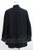 画像3: axes femme / 刺繍入りリボンロングブラウス M ブラック H-25-04-13-1032-AX-BL-NS-ZH (3)