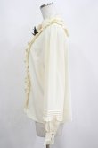 画像2: Amavel / Vintage Doll フリルブラウス Free アイボリー/グリーン H-25-04-13-1038-CA-BL-NS-ZH (2)