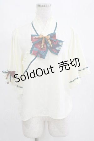 画像: Amavel / おもひでの玩具箱和風ブラウス Free アイボリー H-25-04-13-1040-CA-BL-NS-ZH
