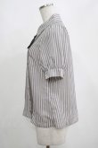 画像2: Amavel / Gentle Butlerクロスタイブラウス(半袖) Free グレー H-25-04-13-1041-CA-BL-NS-ZH (2)