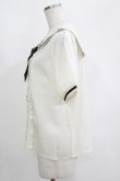 画像2: axes femme POETIQUE / 星座刺繍セーラー襟ブラウス M ベージュ H-25-04-13-1044-AX-BL-NS-ZH (2)