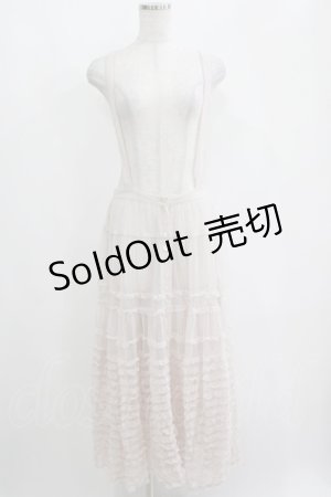 画像: PINK HOUSE / ドットチュール吊りスカート Free ピンク H-25-04-13-1047-LO-SK-NS-ZH