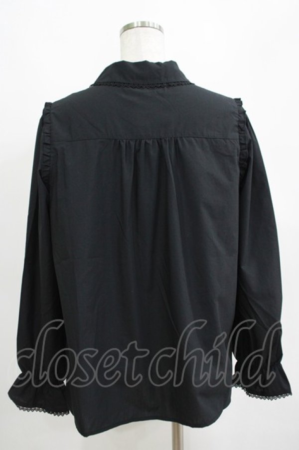 画像3: axes femme Red label / Redlabel刺繍ブラウス XL ブラック H-25-04-13-1051-PU-BL-NS-ZH (3)