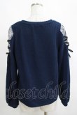 画像3: axes femme / 袖レースアッププルオーバー M ネイビー H-25-04-13-1053-AX-TO-NS-ZH (3)