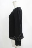 画像2: axes femme / 花刺繍長袖リブプルオーバー M ブラック H-25-04-13-1055-AX-TO-NS-ZH (2)