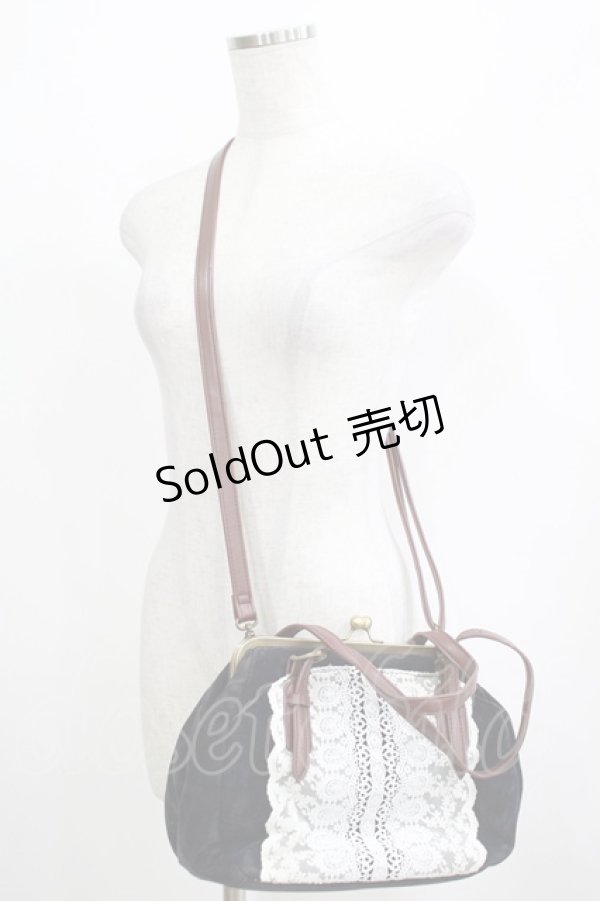 画像1: axes femme / レースショルダーバッグ  ブラック H-25-04-13-1069-AX-BG-NS-ZH (1)