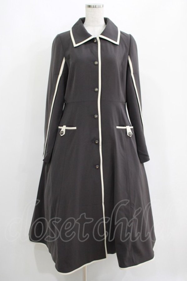 画像1: an another angelus / バイカラーケープスリーブコート Free CHA×WH H-25-04-13-1007-CA-CO-NS-ZH (1)