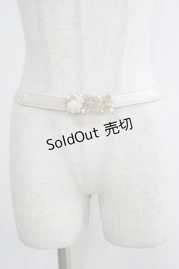 画像1: axes femme POETIQUE / スノーバニーゴムベルト Free アイボリー H-25-04-13-1076-AX-ZA-NS-ZH (1)
