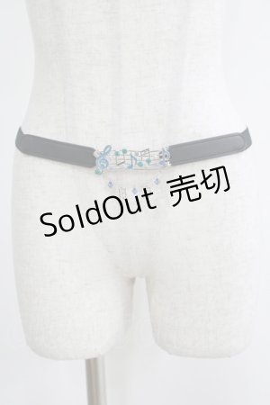 画像: axes femme POETIQUE / トイ マーチ細ゴムベルト Free ブラック/ブルー H-25-04-13-1077-AX-ZA-NS-ZH