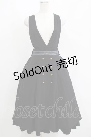 画像: Amavel / Wrapping Chocolat ジャンパースカート Free ブラック H-25-04-13-1008-CA-OP-NS-ZH