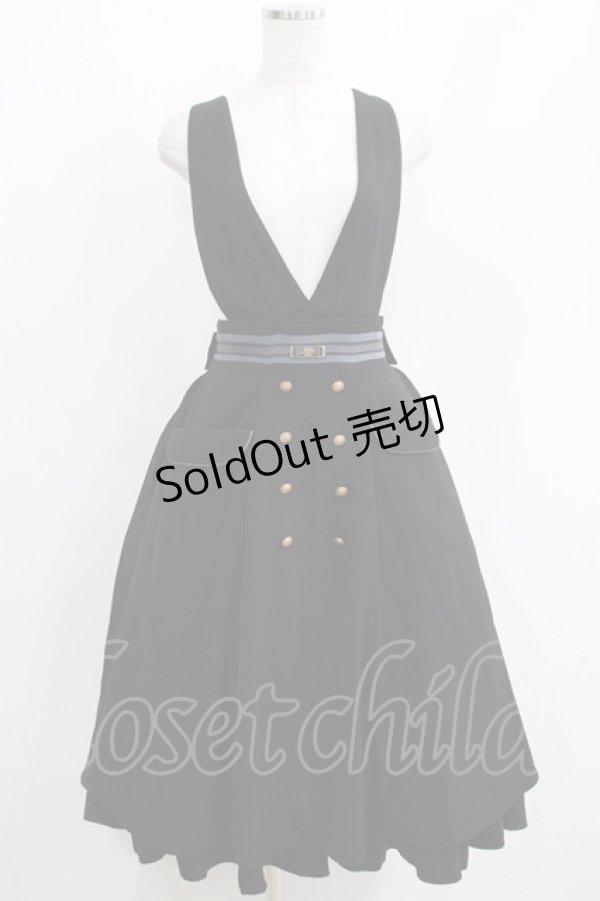 画像1: Amavel / Wrapping Chocolat ジャンパースカート Free ブラック H-25-04-13-1008-CA-OP-NS-ZH (1)